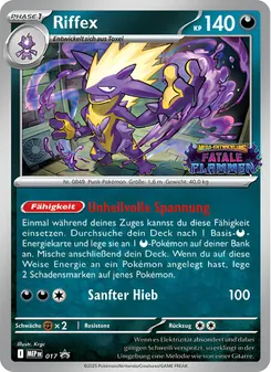 Karte Riffex aus MEP Black Star Promos, Nummer 017