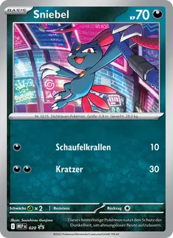 Karte Sniebel aus MEP Black Star Promos, Nummer 020