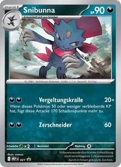 Karte Snibunna aus MEP Black Star Promos, Nummer 021
