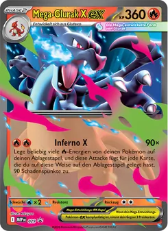 Karte Mega-Glurak X-ex aus MEP Black Star Promos, Nummer 029