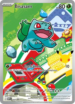 Karte Bisasam aus MEP Black Star Promos, Nummer 037