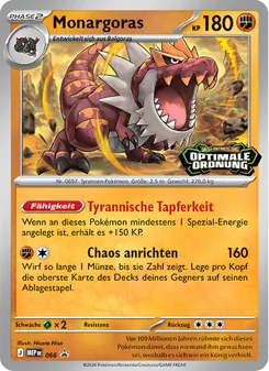 Karte Monargoras aus MEP Black Star Promos, Nummer 066