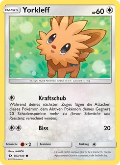 Karte Yorkleff aus Sonne & Mond, Nummer 103/149