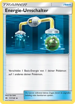 Karte Energie-Umschalter aus Sonne & Mond, Nummer 117/149