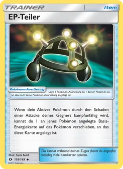 Karte EP-Teiler aus Sonne & Mond, Nummer 118/149