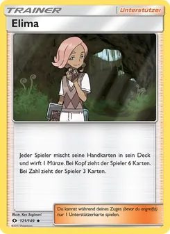 Karte Elima aus Sonne & Mond, Nummer 121/149