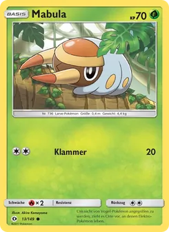 Karte Mabula aus Sonne & Mond, Nummer 13/149