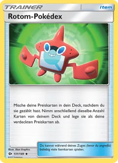 Karte Rotom-Pokédex aus Sonne & Mond, Nummer 131/149