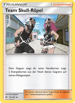 Karte Team Skull-Rüpel aus Sonne & Mond, Nummer 133/149