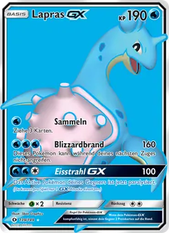 Karte Lapras GX aus Sonne & Mond, Nummer 139/149