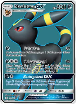 Karte Nachtara GX aus Sonne & Mond, Nummer 142/149