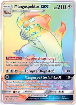 Karte Manguspektor GX aus Sonne & Mond, Nummer 157/149