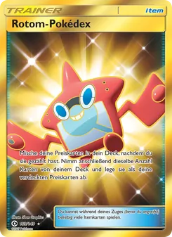 Karte Rotom-Pokédex aus Sonne & Mond, Nummer 159/149