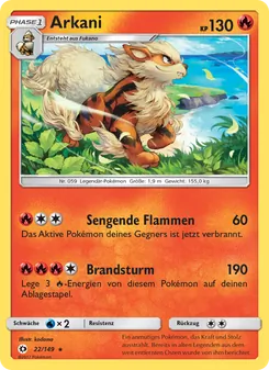 Karte Arkani aus Sonne & Mond, Nummer 22/149