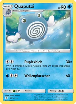 Karte Quaputzi aus Sonne & Mond, Nummer 31/149