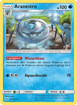 Karte Aranestro aus Sonne & Mond, Nummer 46/149