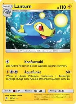 Karte Lanturn aus Sonne & Mond, Nummer 50/149