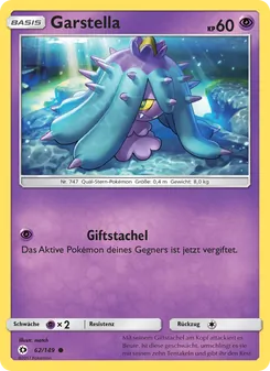 Karte Garstella aus Sonne & Mond, Nummer 62/149