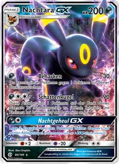 Karte Nachtara GX aus Sonne & Mond, Nummer 80/149