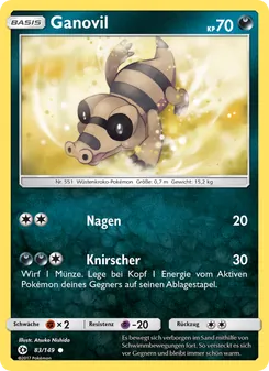 Karte Ganovil aus Sonne & Mond, Nummer 83/149