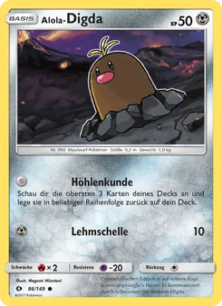 Karte Alola-Digda aus Sonne & Mond, Nummer 86/149