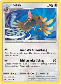 Karte Ibitak aus Sonne & Mond, Nummer 98/149