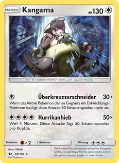 Karte Kangama aus Sonne & Mond, Nummer 99/149
