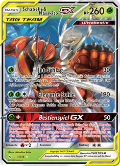 Karte Schabelle & Masskito GX aus Kräfte im Einklang, Nummer 1/214