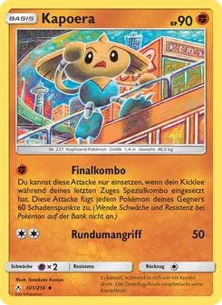 Karte Kapoera aus Kräfte im Einklang, Nummer 101/214