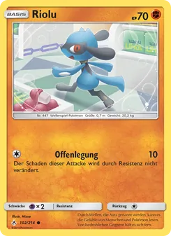 Karte Riolu aus Kräfte im Einklang, Nummer 102/214