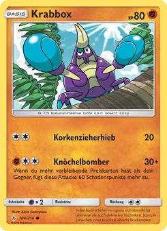 Karte Krabbox aus Kräfte im Einklang, Nummer 104/214