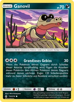 Karte Ganovil aus Kräfte im Einklang, Nummer 114/214