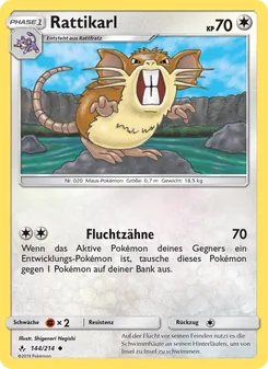 Karte Rattikarl aus Kräfte im Einklang, Nummer 144/214