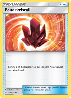 Karte Feuerkristall aus Kräfte im Einklang, Nummer 173/214
