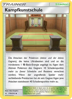 Karte Kampfkunstschule aus Kräfte im Einklang, Nummer 179/214