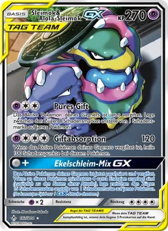 Karte Sleimok & Alola-Sleimok GX aus Kräfte im Einklang, Nummer 197/214