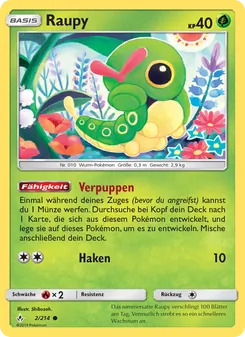 Karte Raupy aus Kräfte im Einklang, Nummer 2/214