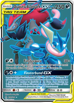 Karte Quajutsu & Zoroark GX aus Kräfte im Einklang, Nummer 200/214