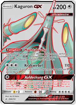 Karte Kaguron GX aus Kräfte im Einklang, Nummer 208/214