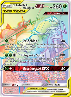 Karte Schabelle & Masskito GX aus Kräfte im Einklang, Nummer 215/214