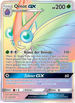 Karte Omot GX aus Kräfte im Einklang, Nummer 216/214