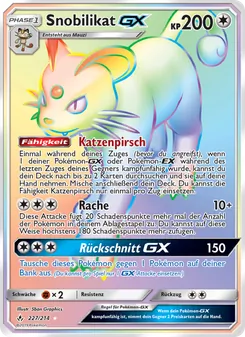 Karte Snobilikat GX aus Kräfte im Einklang, Nummer 227/214