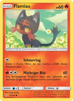 Karte Flamiau aus Kräfte im Einklang, Nummer 27/214