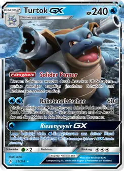 Karte Turtok GX aus Kräfte im Einklang, Nummer 35/214