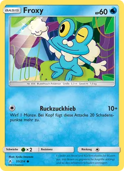 Karte Froxy aus Kräfte im Einklang, Nummer 51/214