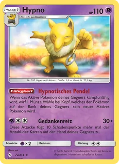 Karte Hypno aus Kräfte im Einklang, Nummer 72/214