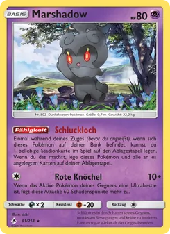 Karte Marshadow aus Kräfte im Einklang, Nummer 81/214