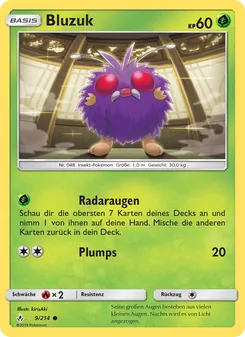 Karte Bluzuk aus Kräfte im Einklang, Nummer 9/214