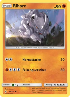 Karte Rihorn aus Kräfte im Einklang, Nummer 93/214