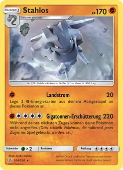 Karte Stahlos aus Bund der Gleichgesinnten, Nummer 104/236
